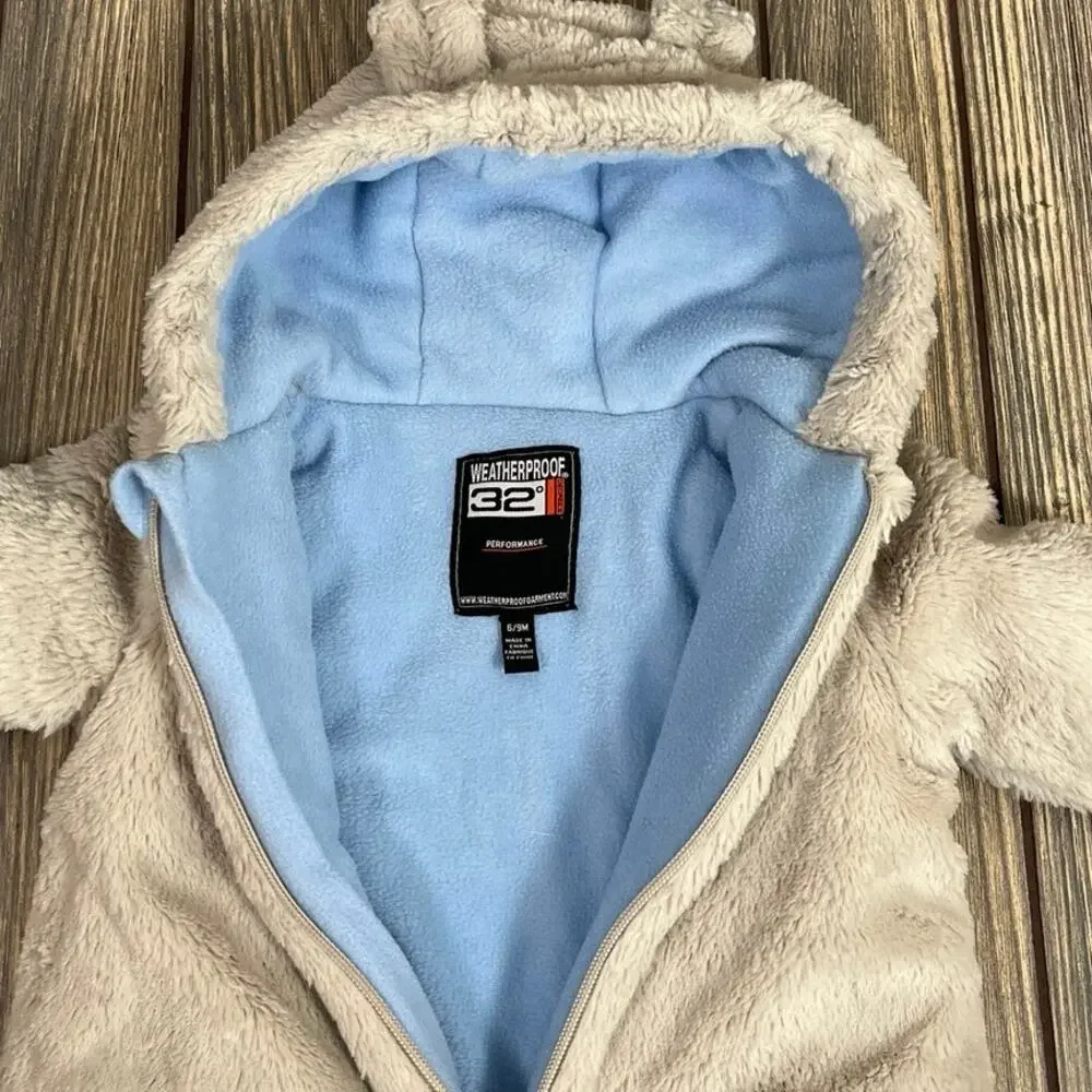 Weatherproof 32 Degrees Performance‎ Infant One Piece Outerwear Bunting 6/9 Mo